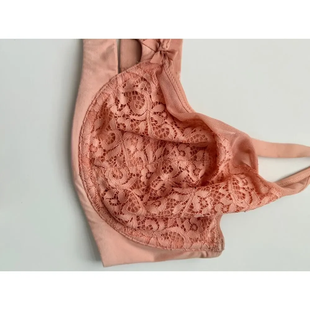 Victoria's Secret 38DDD Nude Lace & Full Coverage Bra Bundle